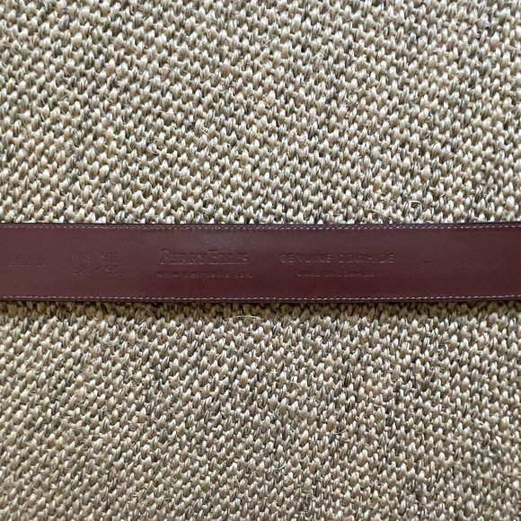 NWT PERRY ELLIS Genuine Cowhide Men's Milled Belt - Black - Picture 3 of 6